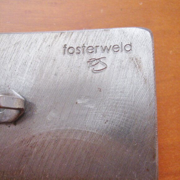 Fosterweld Revolution Belt Buckle Brushed Nickel Punk Style - Picture 8 of 10
